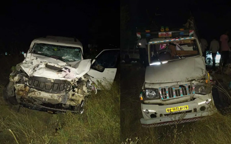 भीषण सड़क हादसा, पिकअप-स्कॉर्पियों में टक्कर, 12 लोगों की मौत