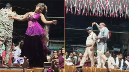 अश्लील डांस: बार बालाओं ने लगाए ठुमके, फूहड़ आयोजन में थाना प्रभारी पर लोगों ने न्यौछावर किए पैसे