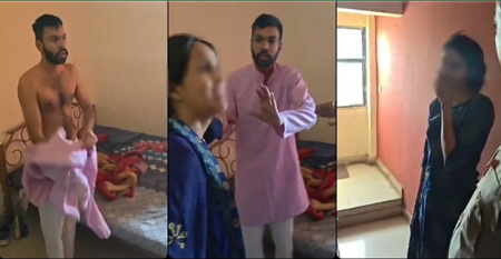 होटल के कमरे में रंगे हाथ धराये नेता! जावरा में पत्नी ने दूसरी महिला संग पकड़ा; जड़े थप्पड़